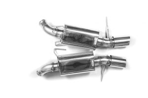 Ford Mustang Performance Exhaust - Kooks Headers - Axle-Back KSH with Polished Oval Race Mufflers and 4